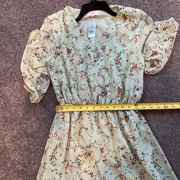 NWT Loft Outlet Petites. Size SP floral midi dress - Picture 15 of 17